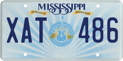 MS license plate XAT486