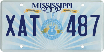 MS license plate XAT487