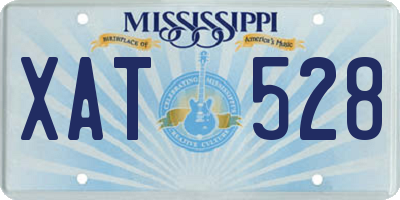 MS license plate XAT528