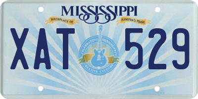 MS license plate XAT529