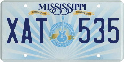 MS license plate XAT535