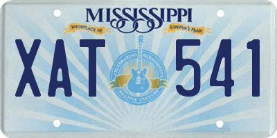 MS license plate XAT541