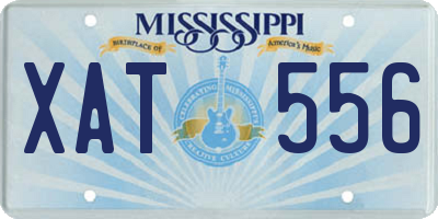 MS license plate XAT556