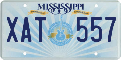 MS license plate XAT557