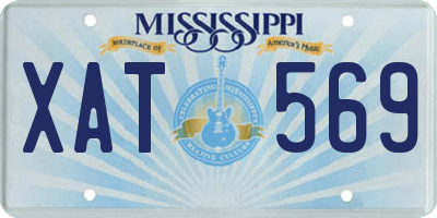 MS license plate XAT569