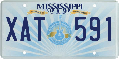 MS license plate XAT591