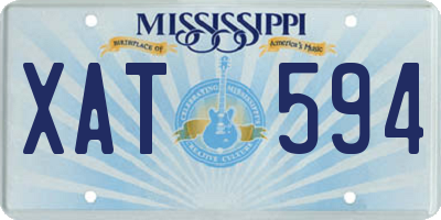 MS license plate XAT594
