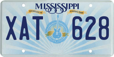 MS license plate XAT628