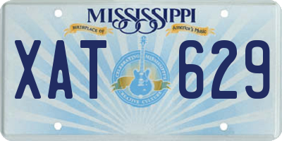 MS license plate XAT629