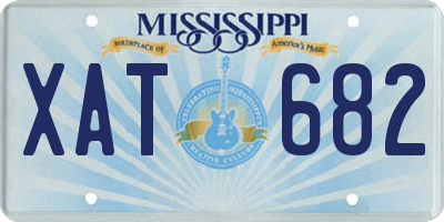 MS license plate XAT682