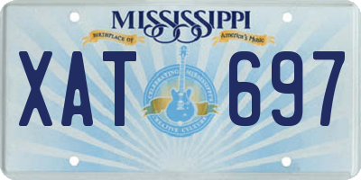 MS license plate XAT697