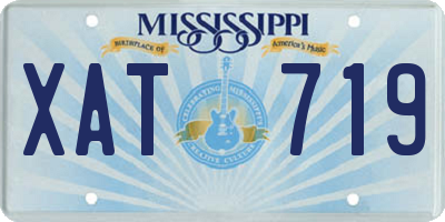 MS license plate XAT719