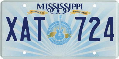MS license plate XAT724