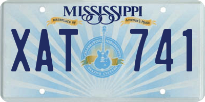 MS license plate XAT741
