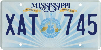 MS license plate XAT745