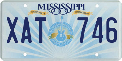 MS license plate XAT746