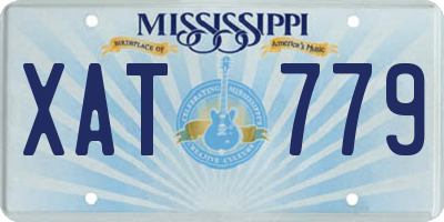 MS license plate XAT779