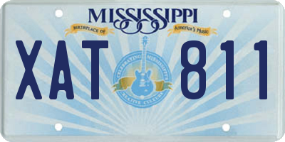 MS license plate XAT811