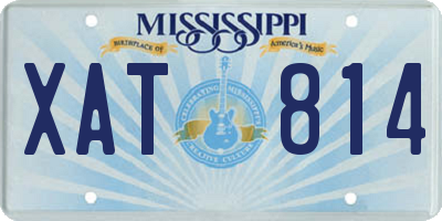MS license plate XAT814