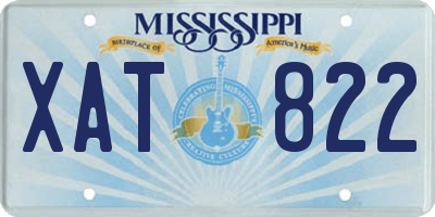 MS license plate XAT822