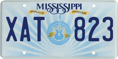 MS license plate XAT823