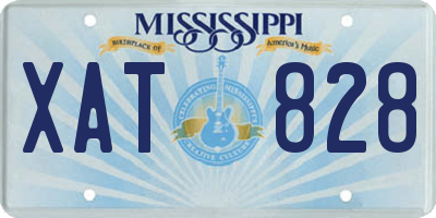 MS license plate XAT828