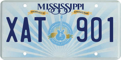 MS license plate XAT901