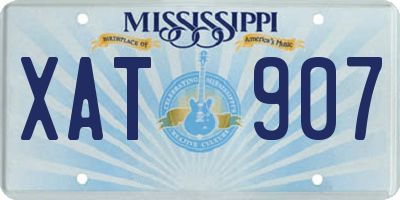 MS license plate XAT907
