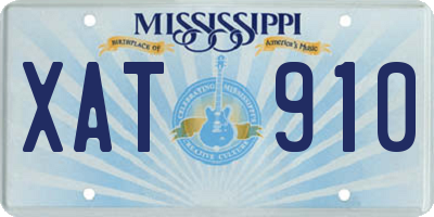 MS license plate XAT910