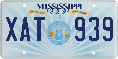 MS license plate XAT939