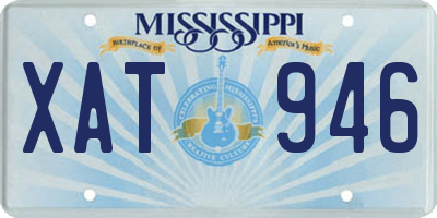 MS license plate XAT946