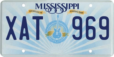 MS license plate XAT969