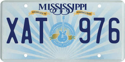 MS license plate XAT976