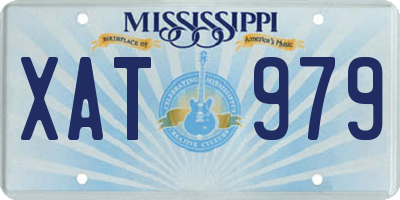 MS license plate XAT979