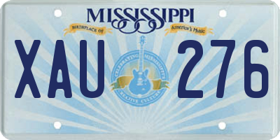 MS license plate XAU276