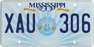 MS license plate XAU306