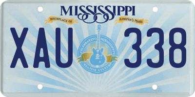 MS license plate XAU338