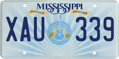 MS license plate XAU339