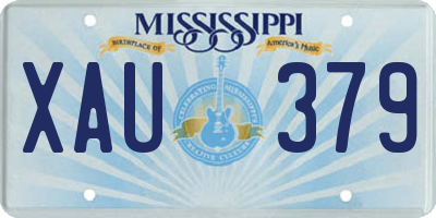 MS license plate XAU379