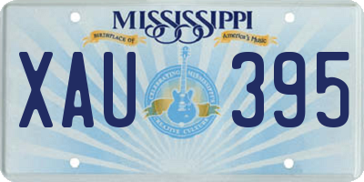 MS license plate XAU395