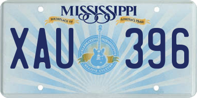 MS license plate XAU396