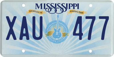 MS license plate XAU477