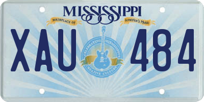 MS license plate XAU484