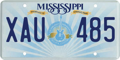 MS license plate XAU485