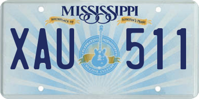 MS license plate XAU511