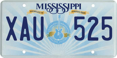 MS license plate XAU525