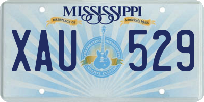 MS license plate XAU529