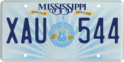 MS license plate XAU544