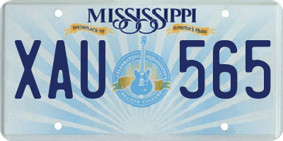 MS license plate XAU565