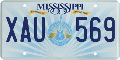 MS license plate XAU569